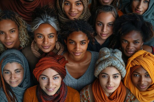 Multigenerational women's portraits: Embracing diversity in appearance