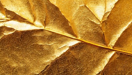shiny yellow gold foil texture for background and shadow crease