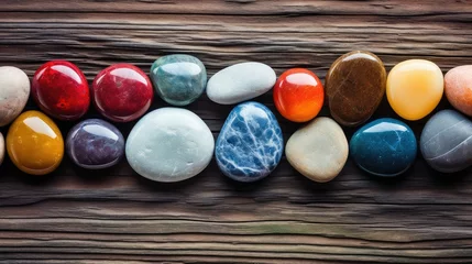 Tuinposter peaceful stone zen background © vectorwin