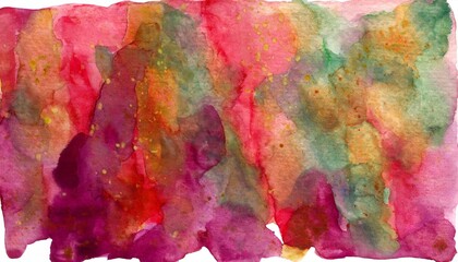watercolor background abstract sheet of paper covered with multicolored paint red grunge effect...