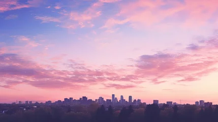 Schilderijen op glas horizon sky landscape background © vectorwin