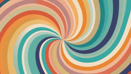 retro background groovy 60s 70s poster rainbow pastels swirl twisting colorful background