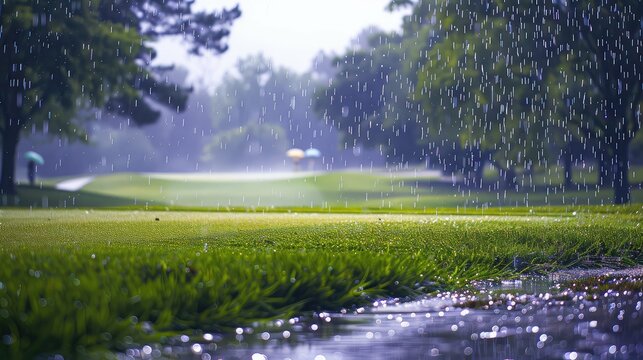 weather rain golf course