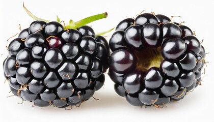 two blackberries cut out