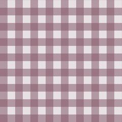 Gingham pattern seamless Plaid repeat in brown and white. Design for print, tartan, gift wrap, textiles, checkered background for tablecloth