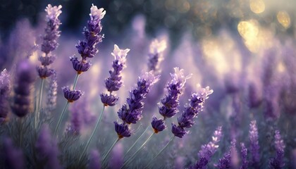 beautiful lavender flower blooming lavender in flower garden