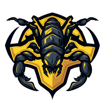 Insect scorpion esport vector logotype, logo scorpion, icon scorpion, sticker scorpion, symbol scorpion, emblem scorpion