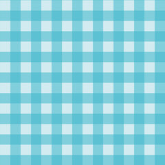 Gingham pattern seamless Plaid repeat in blue and white. Design for print, tartan, gift wrap, textiles, checkered background for tablecloth