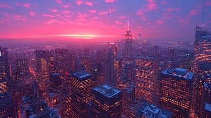 Obraz premium Tall Building in Urban Cityscape