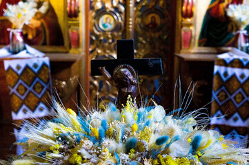 Easter decoration in the church.