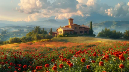 Foto auf Leinwand Tuscany Italy landscape © Matthew
