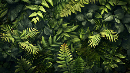 Fototapeta premium Lush Green Wall Covered With Abundant Leaves