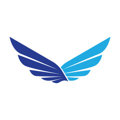 Fototapeta na wymiar Wing logo template vector icon