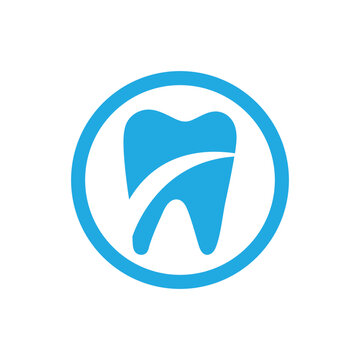Dental care logo vector icon design image