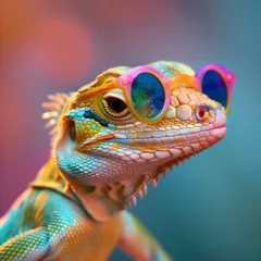 Foto op Canvas chameleon sunglasses © BENOIT