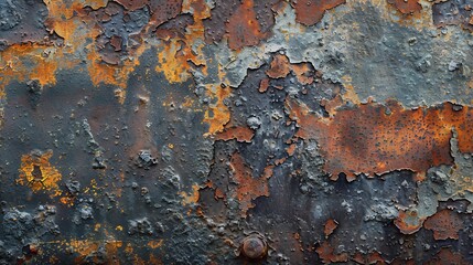 Worn metal surface with rust and patina