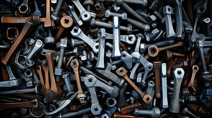 Fototapeta premium technology industrial metal background