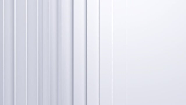 Abstract animation of white geometric background, 3d render, 4k seamless looped video