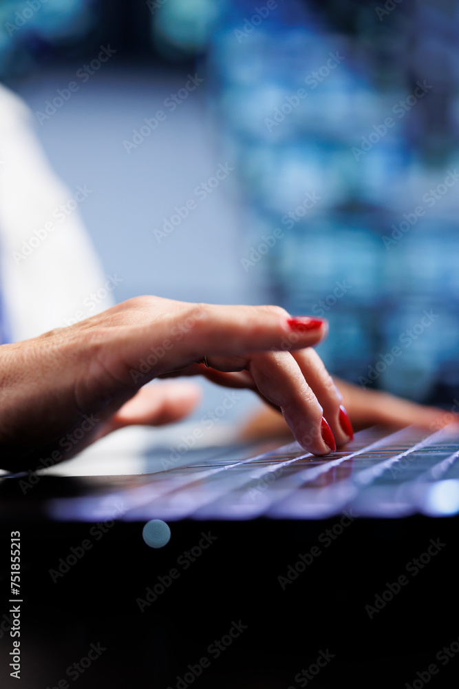 Poster it developer using laptop to make sure valuable data remains shielded from security grievances, safe
