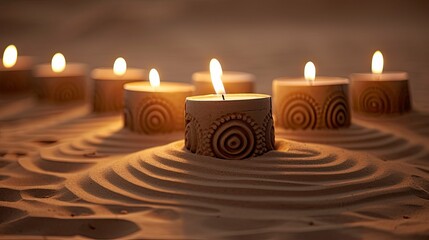 meditation candle zen background