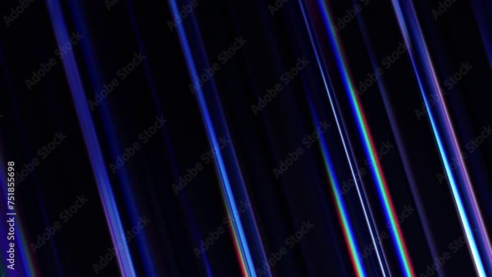 Poster abstract animation, 3d render of futuristic background with color dispersion effect, 4k seamless loo
