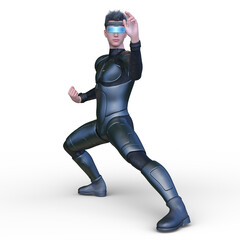 サイバーマン　3DCGレンダリング
