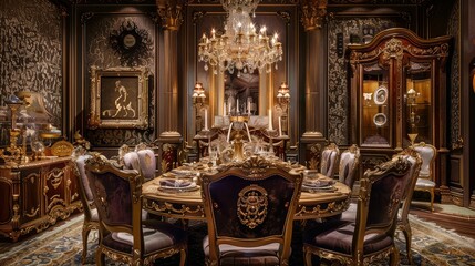 Fototapeta na wymiar opulence vintage baroque victorian