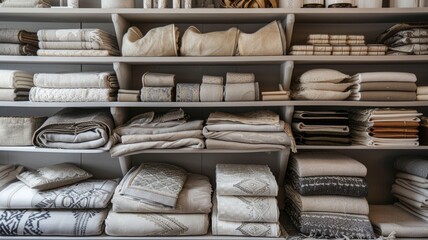 delicate arrangement of soft silk floral scarves, draped gracefully, highlights subtle prints and pastel tones for a touch of elegance