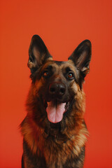 portrait of a german shepherd dog