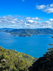 Miyajima, Itsukushima island, Japan - 13.11.2023. Mountain Misen observatory in Miyajima island,...
