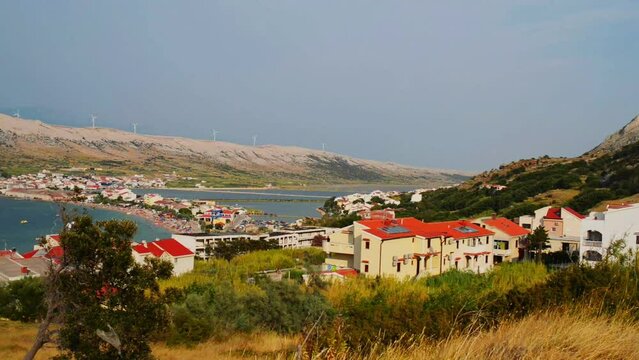 Pag is largest town on the island in Croatia