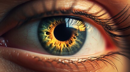 Human Eye Cinematic Image, macro photo