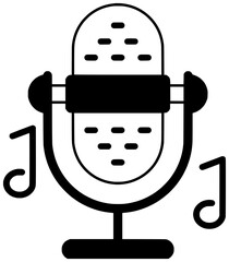 audio illustration sound silhouette voice logo vocal icon music outline microphone speech wave technology vector t shirt radio sticker media shape of wave technology for vector graphic background