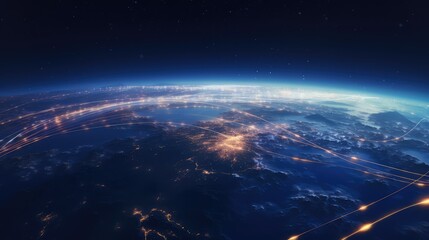 Obraz premium stars space blurred lights