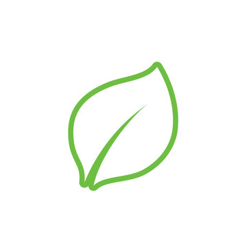  leaf logo green ecology nature element vector image