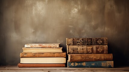 fashioned retro brown background