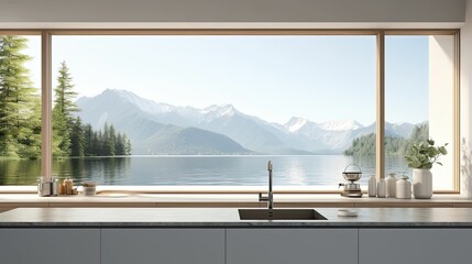 design window kitchen background