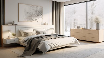 modern house blurred room