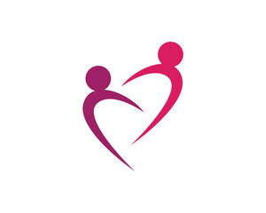 Health people Human character logo sign illustration vector