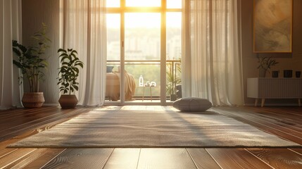 Obraz premium relaxation yoga mat home