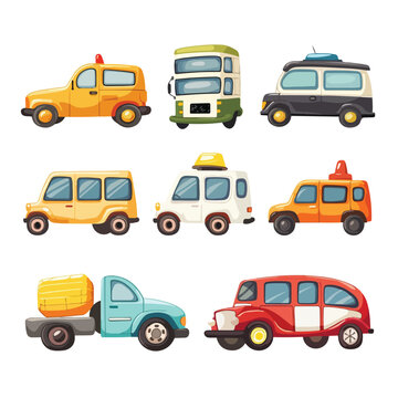 transportation car theme elements