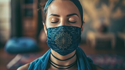 washable yoga face mask
