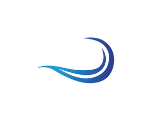 Fototapeta na wymiar wave water logo beach