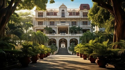 Obraz premium grand hotel mansion building