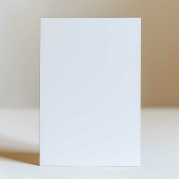 Paper Rectangle Banner Vector. Mock Up. A4.