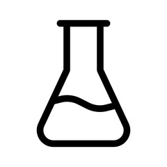 erlenmeyer line icon