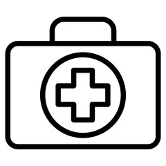 Medical Kit Icon Vector - Sign or Symbol