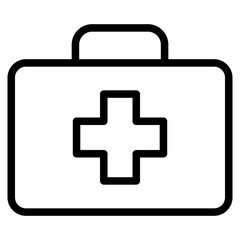 Medical Kit Icon Vector - Sign or Symbol