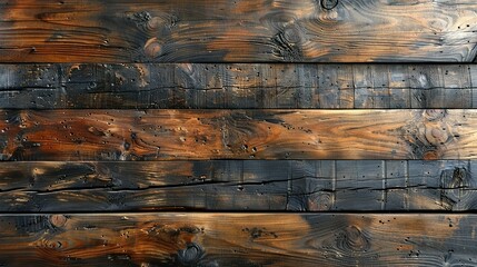 old planks wooden background or wood grain brown texture - obrazy, fototapety, plakaty