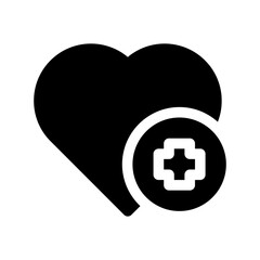 heart glyph icon